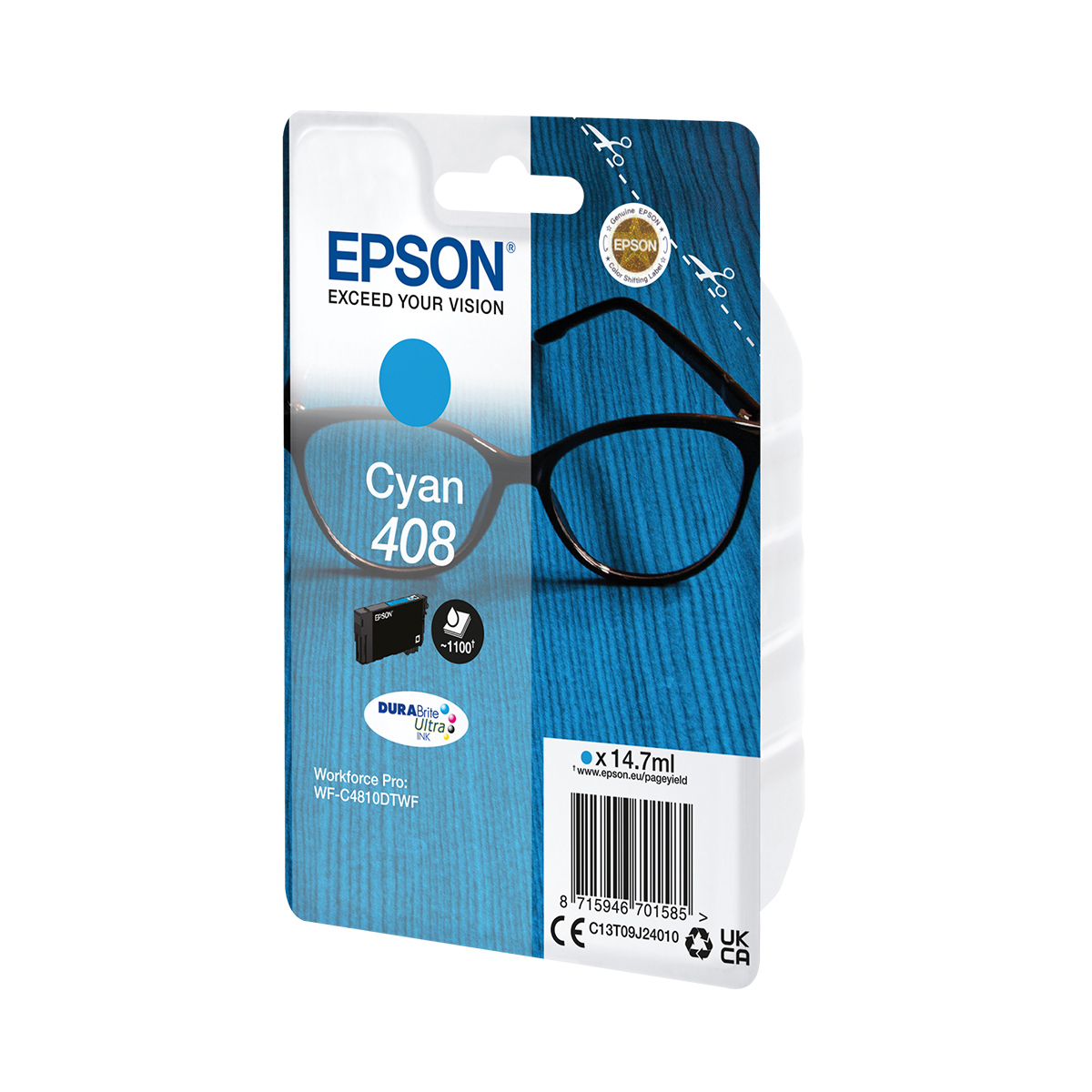 Ink Epson 408 C13T09J24010 Cyan - 14.7ml