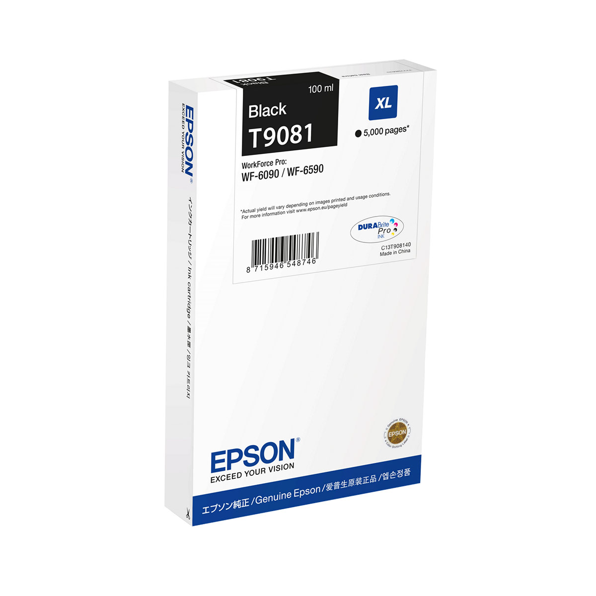 Ink Epson XL C13T90814N Black 100ml 5k pgs Ink Epson XL C13T90814N Black 100ml 5k pgs