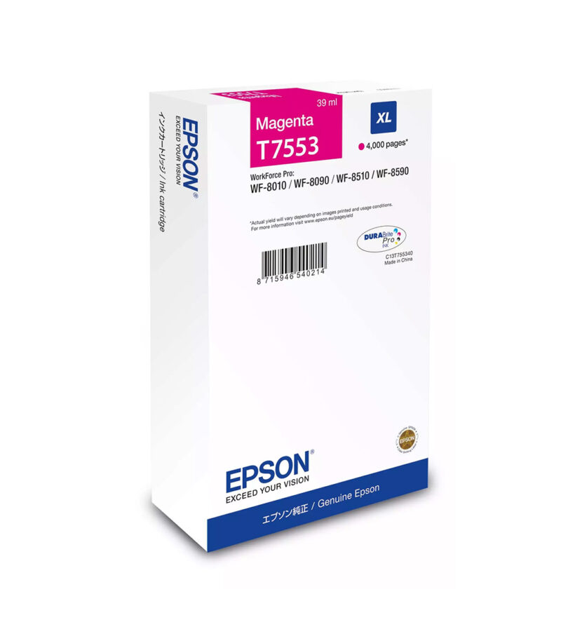 Ink Epson DURABrite C13T75534N Magenta Size XL 39ml 4K Pgs
