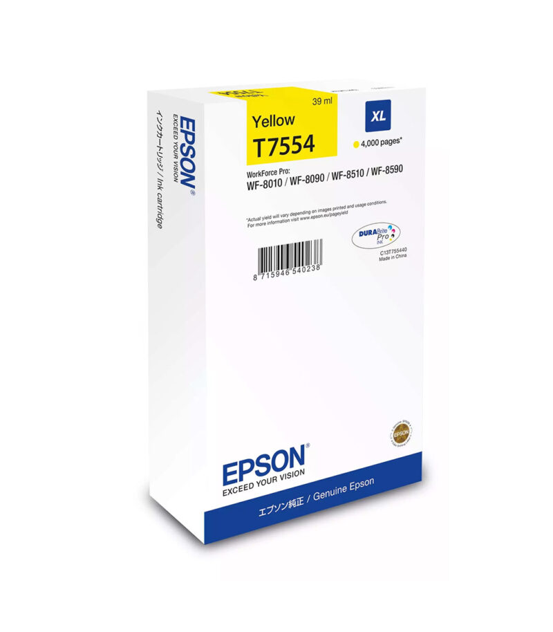 Ink Epson DURABrite C13T75544N Yellow Size XL 39ml 4K Pgs