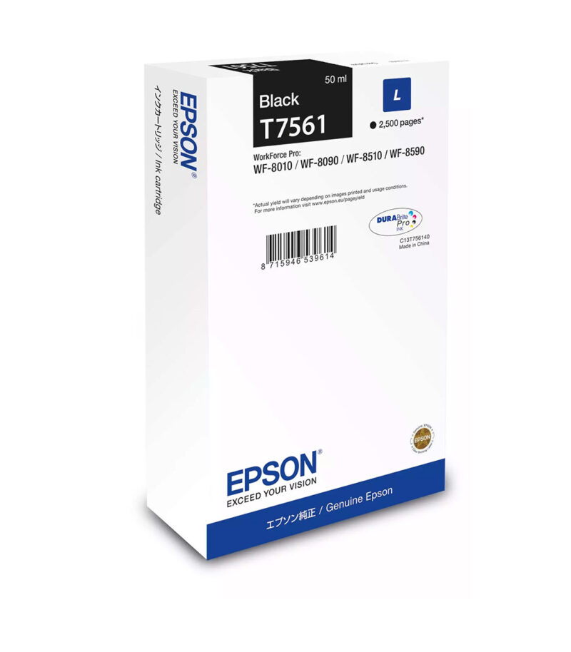 Ink Epson DURABrite C13T75614N Black Size L 50ml 2.5K Pgs
