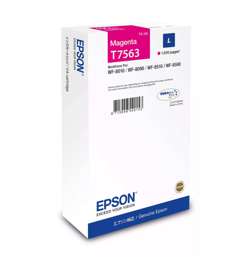 Ink Epson DURABrite C13T75634N Magenta Size L 14ml 1.5K Pgs