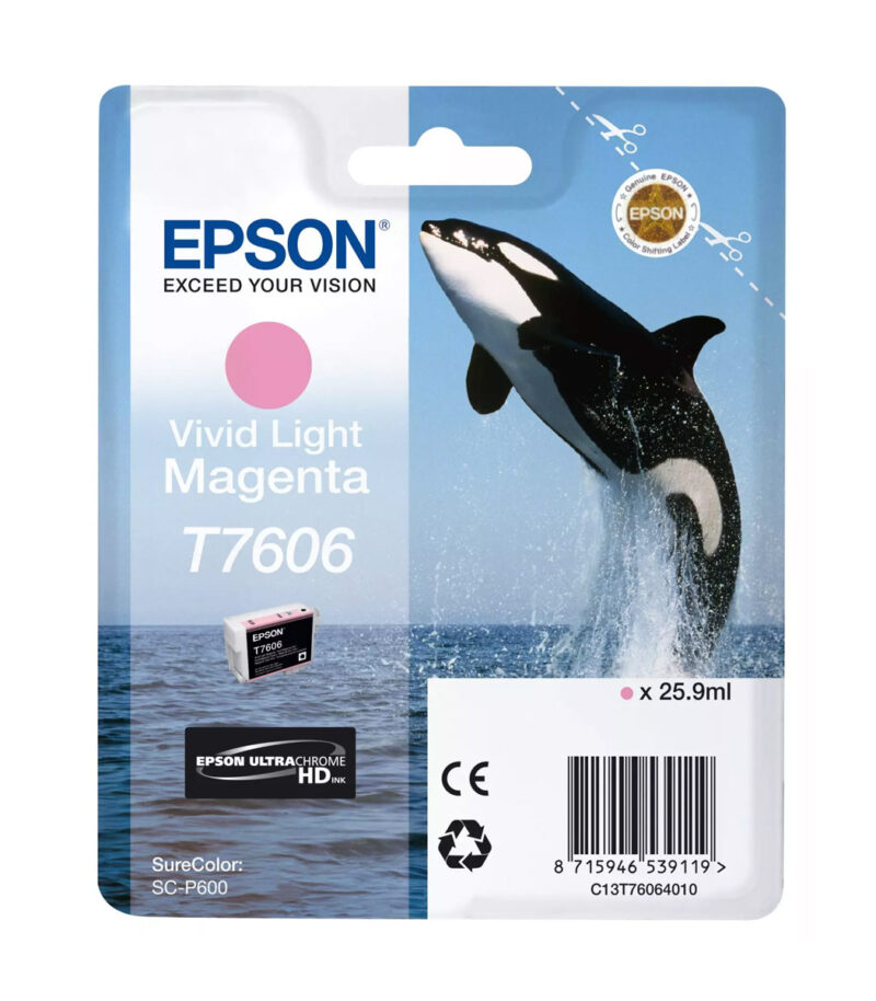Ink Epson T7606 C13T76064N10 Ultrachrome HD Vivid Light Magenta - 26ml