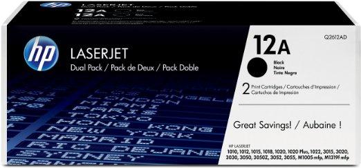Toner Laser 12A HP LJ 1010 Ultraprecise Black Dual Pack