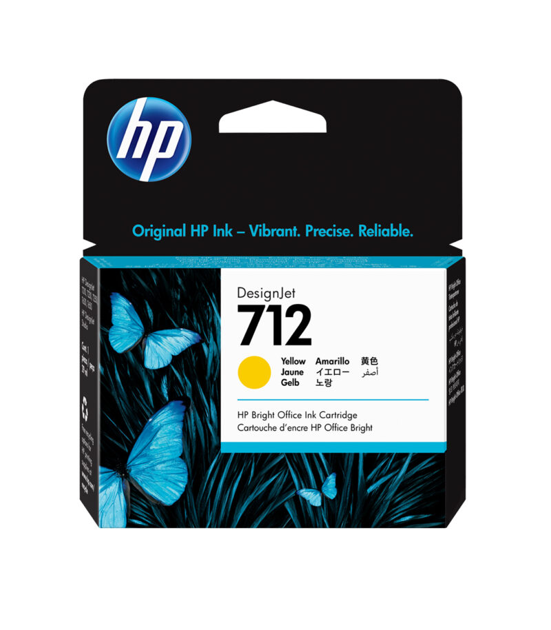 HP 712 29-ml Yellow DesignJet Ink Cartridge