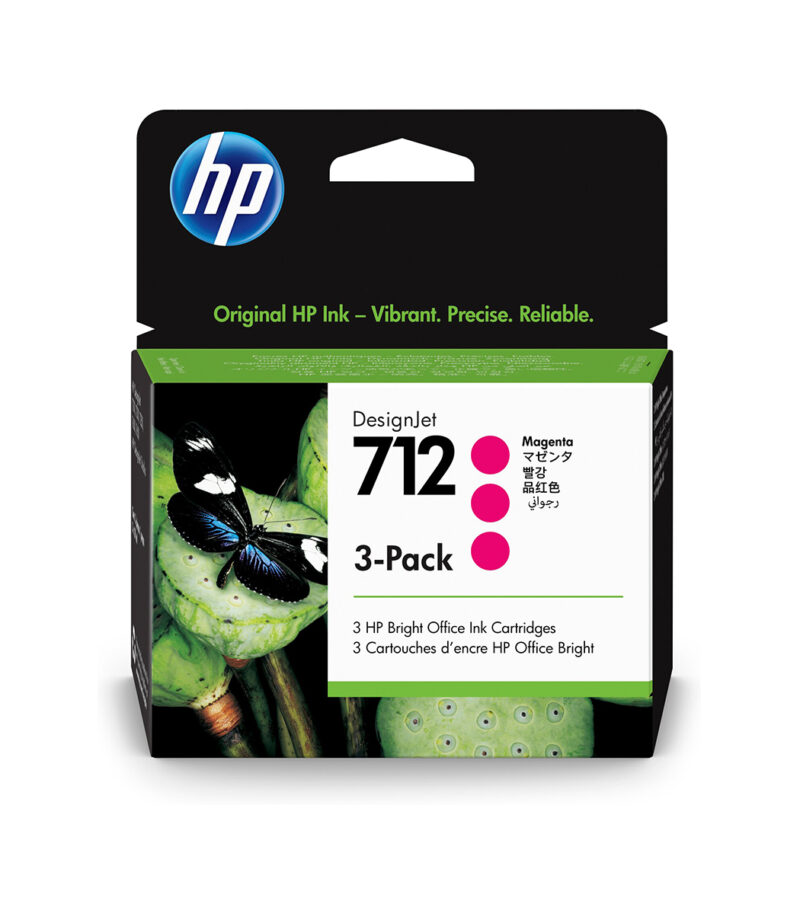 HP 712 3-Pack 29-ml Magenta DesignJet Ink Cartridge
