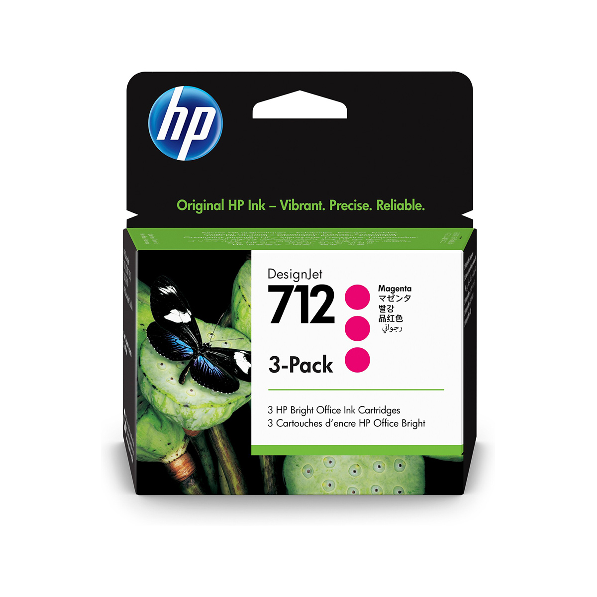 HP 712 3-Pack 29-ml Magenta DesignJet Ink Cartridge