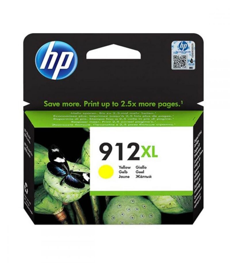 HP 912XL High Yield Yellow Ink Cartridge ( 3YL83AE )