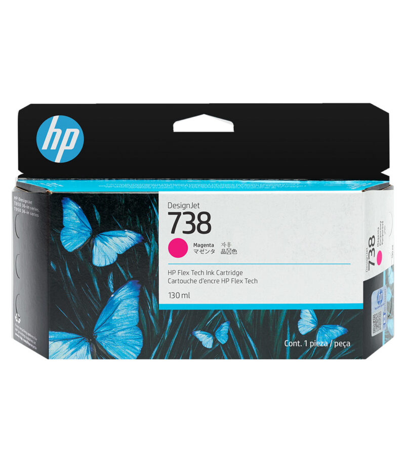 HP 738 130-ml Magenta DesignJet Ink Cartridge