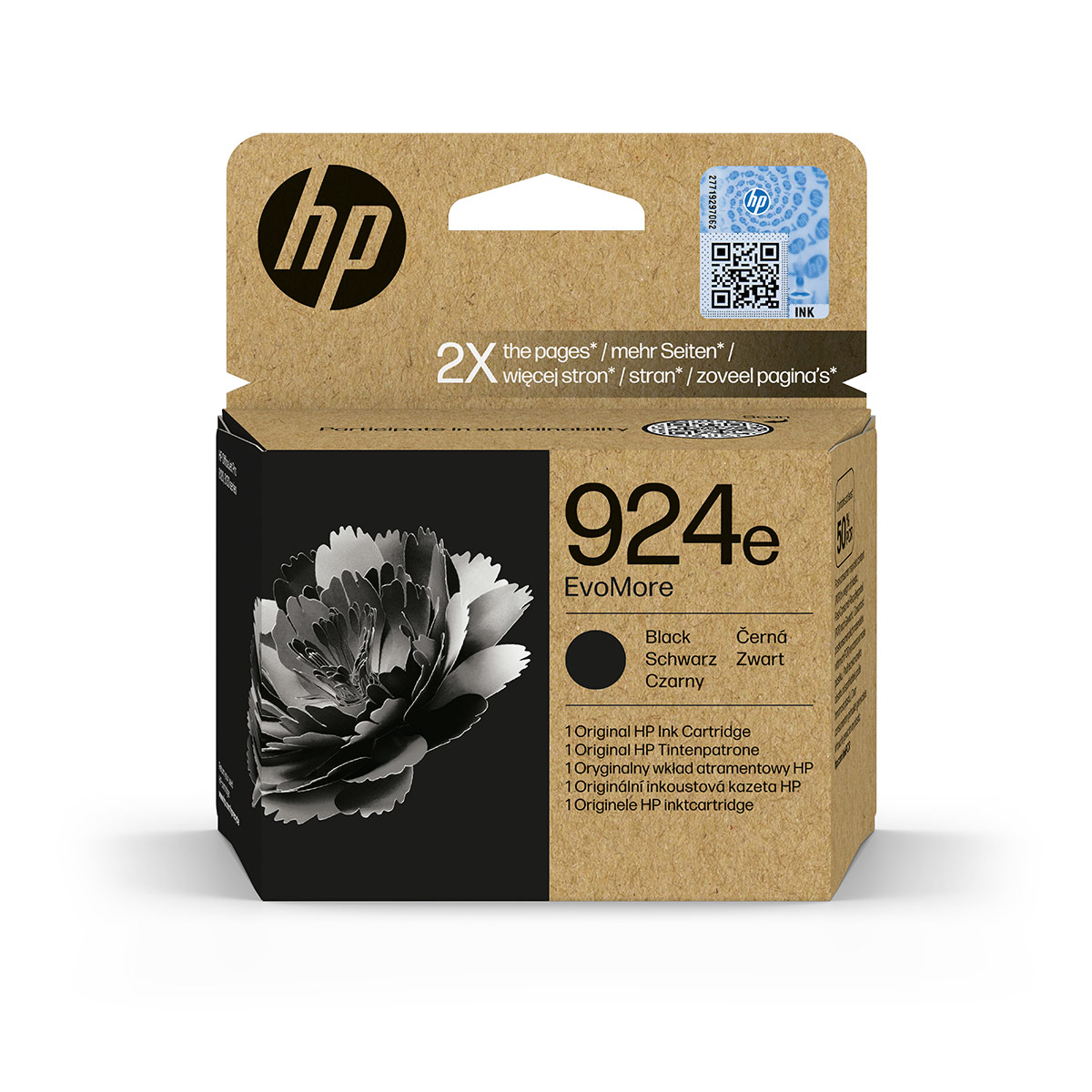 HP 924e EvoMore Black Original Ink Cartridge