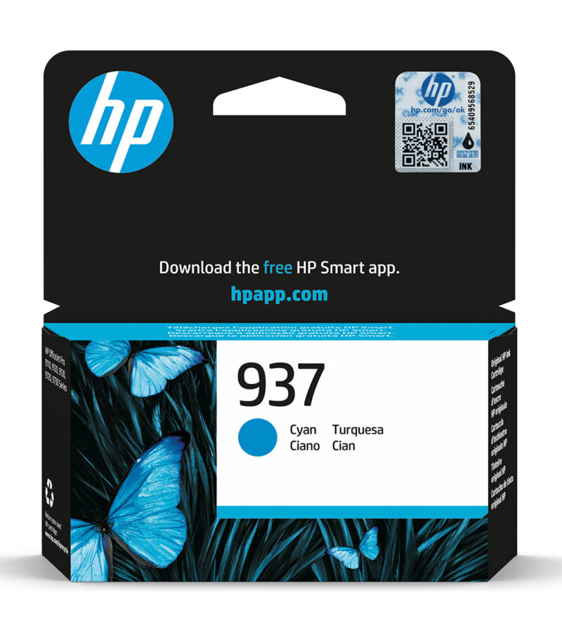 HP 937 Cyan Original Ink Cartridge