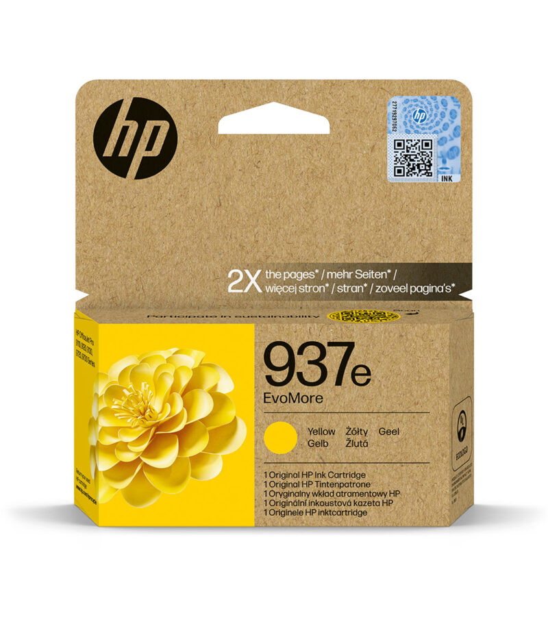 HP 937e EvoMore Yellow Original Ink Cartridge