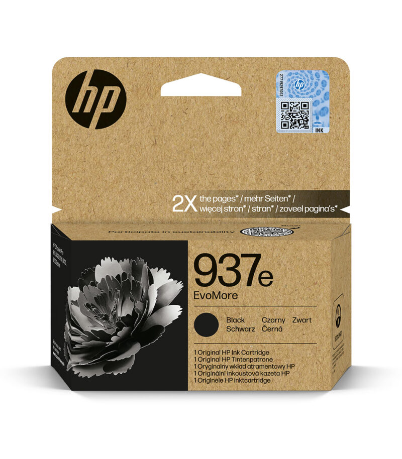 HP 937e EvoMore Black Original Ink Cartridge