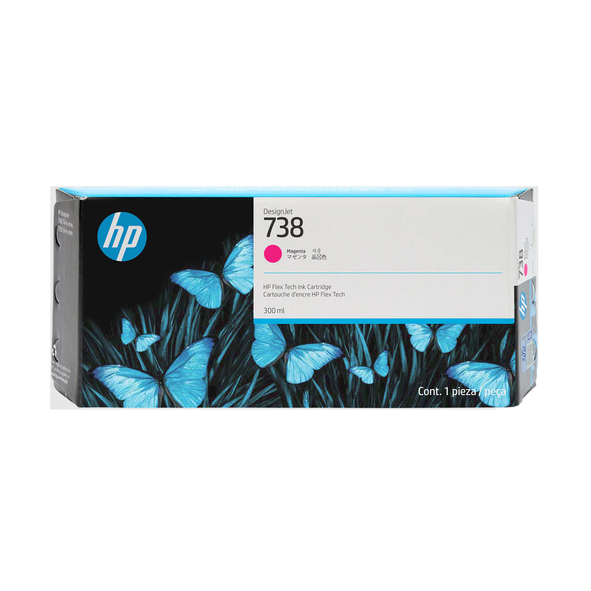 HP 738 300-ml Magenta DesignJet Ink Cartridge