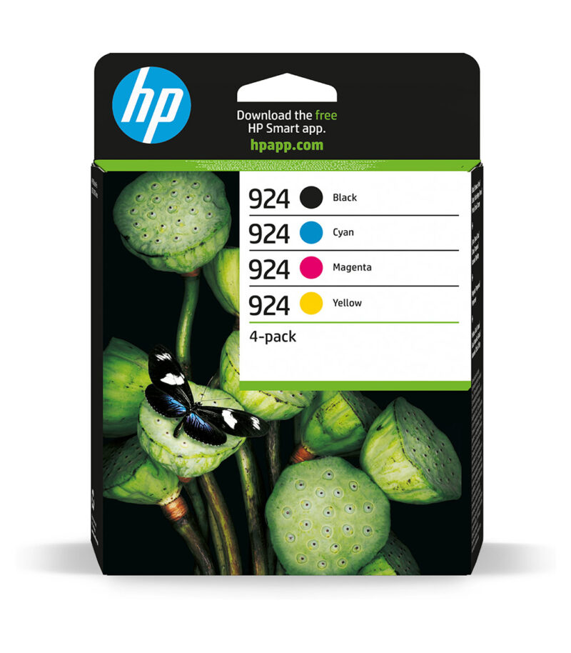 HP 924 CMYK Original Ink Cartridge 4-Pack