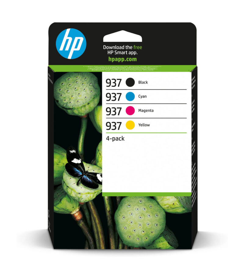 HP 937 CMYK Original Ink Cartridge 4-Pack