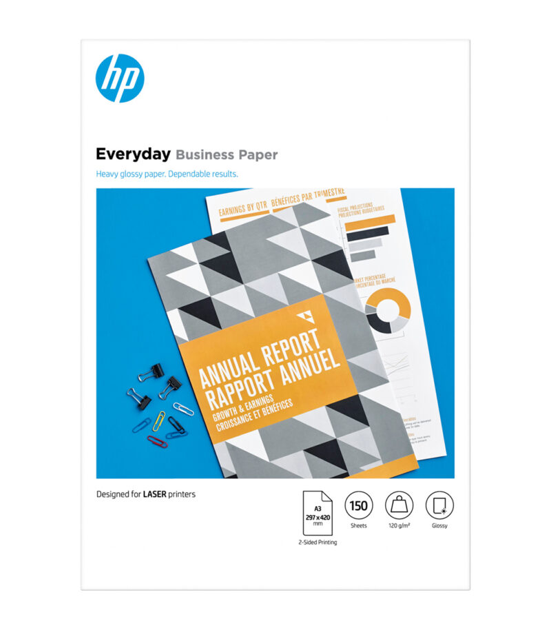 HP e-day Gls LJ A3 120g 150sh FSC Paper