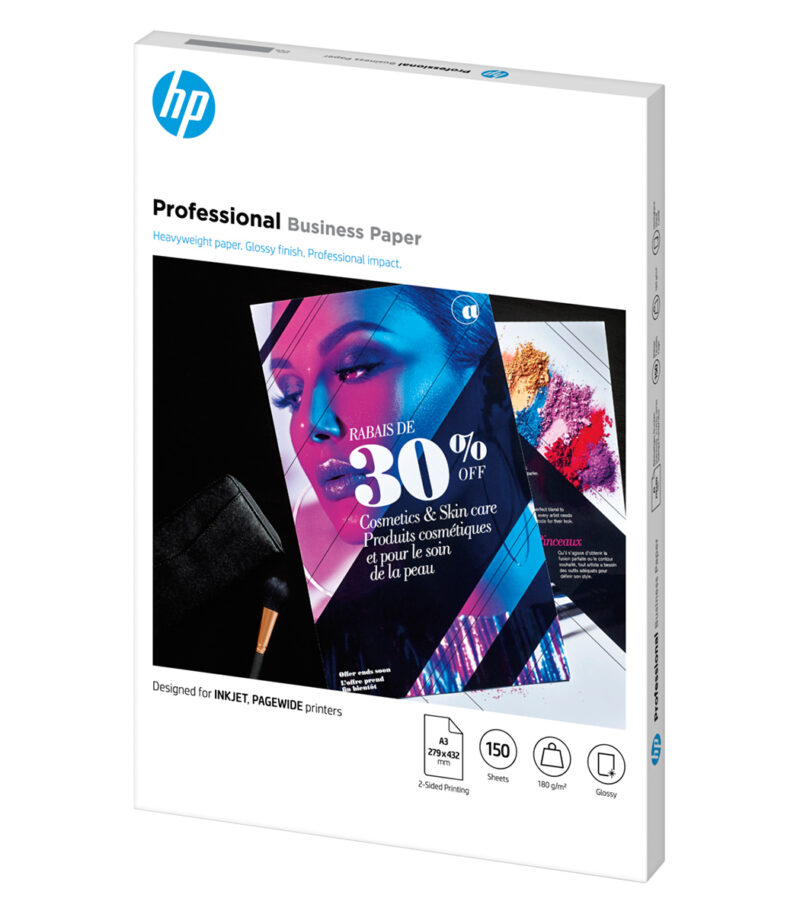 HP Pro Biz Gls A3 180g 150sh FSC Paper