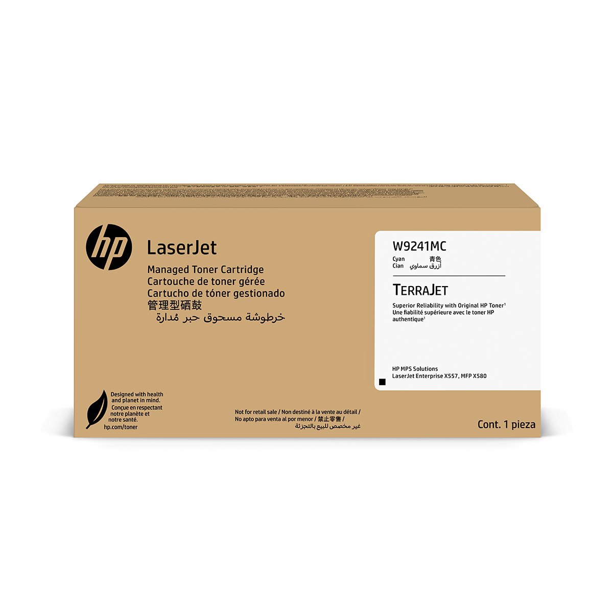 HP W9241MC Cyan Managed Toner Cartridge