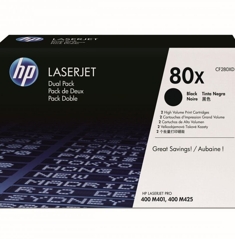 Toner Laser HP 80XD LJ Pro 400 Black Dual Pack