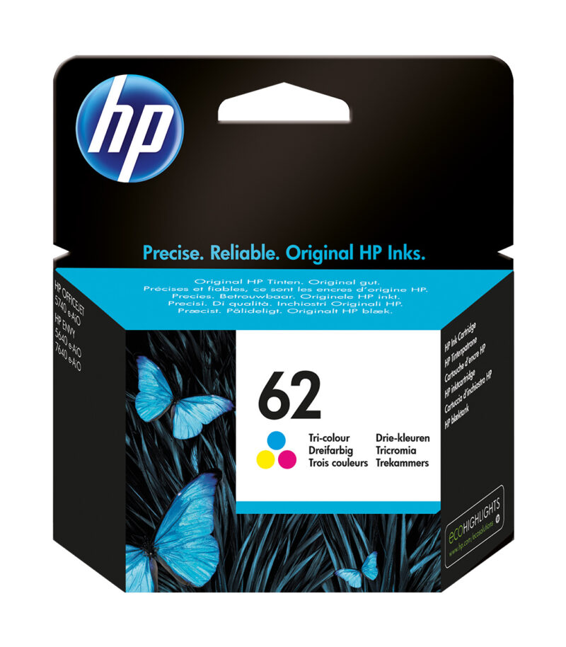 HP 62 Tri-color Original Ink Cartridge