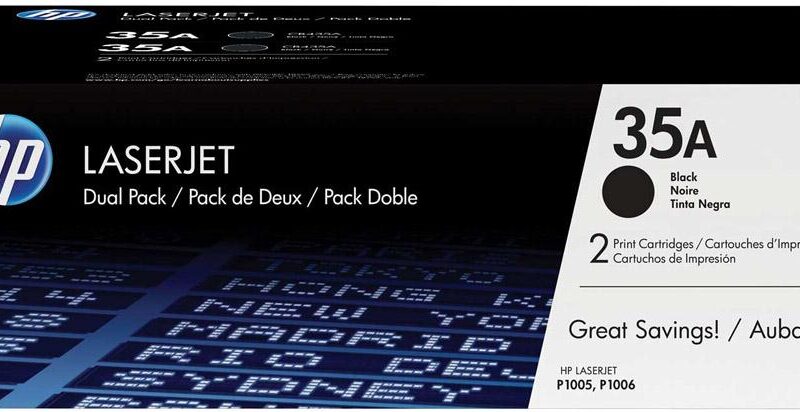 Toner Laser 35AD HP LJ P1005,1006 Black Dual Pack