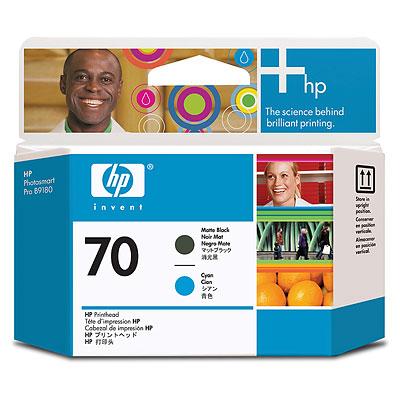 Ink HP No 70 Printhead Matte Black and Cyan