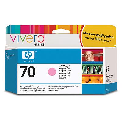 Ink HP No 70 Light Magenta Crtr with Vivera Ink - 130ml