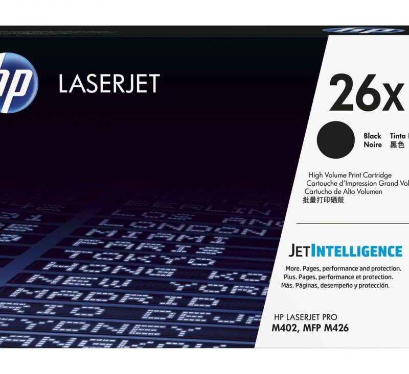 HP 26X High Yield Black Original LaserJet Toner Cartridge 9K