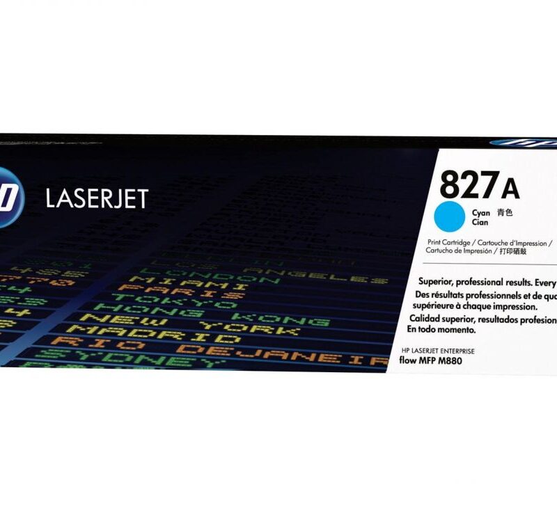 Toner Laser HP 827A MFP M880 Cyan 32K