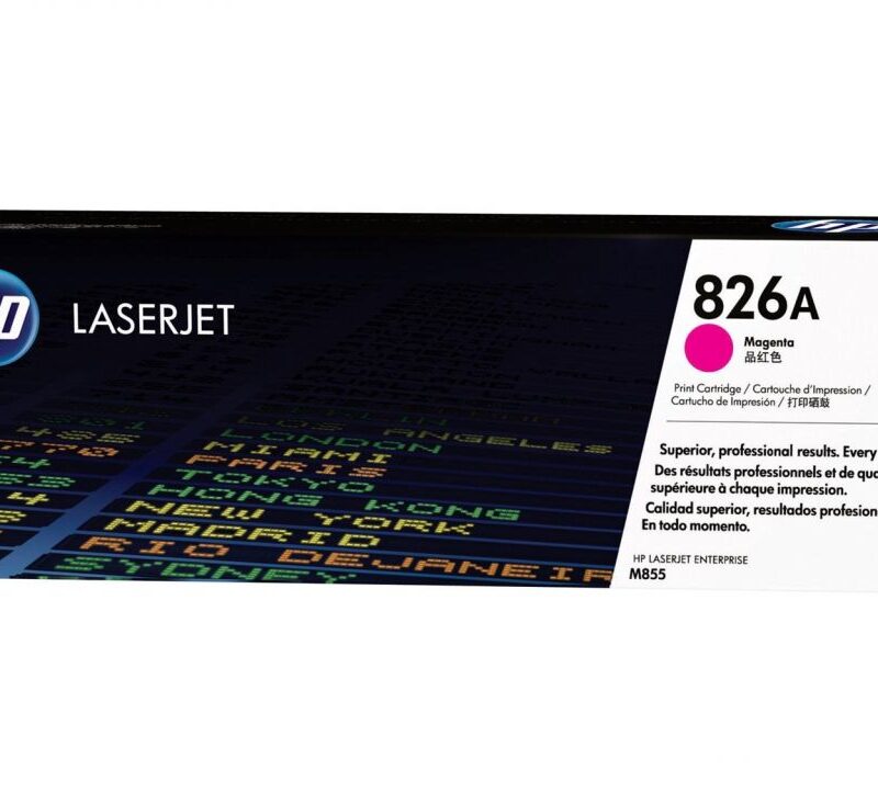 Toner Laser HP 826A M855 Yellow 31.5K