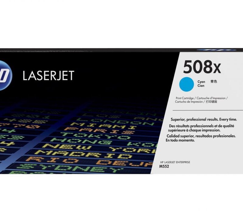 Toner Laser 508X HP LJ Color M552 Cyan 9.5K Pgs