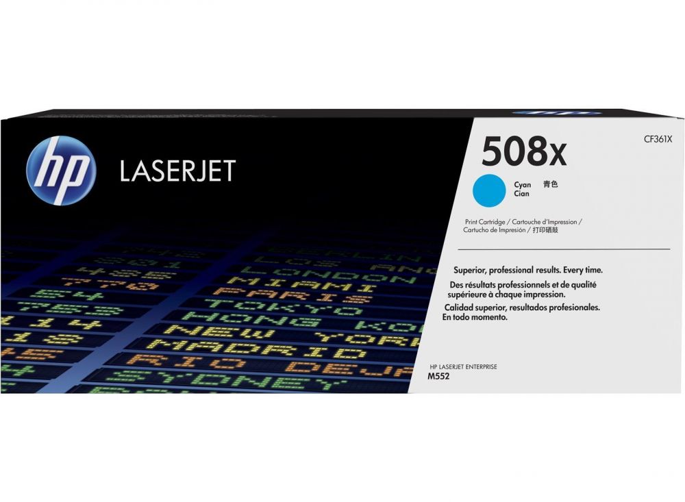 Toner Laser 508X HP LJ Color M552 Cyan 9.5K Pgs