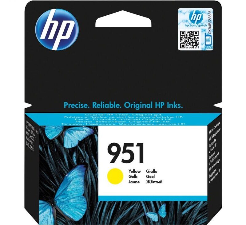 Ink HP No 951 Yellow Ink Crtr
