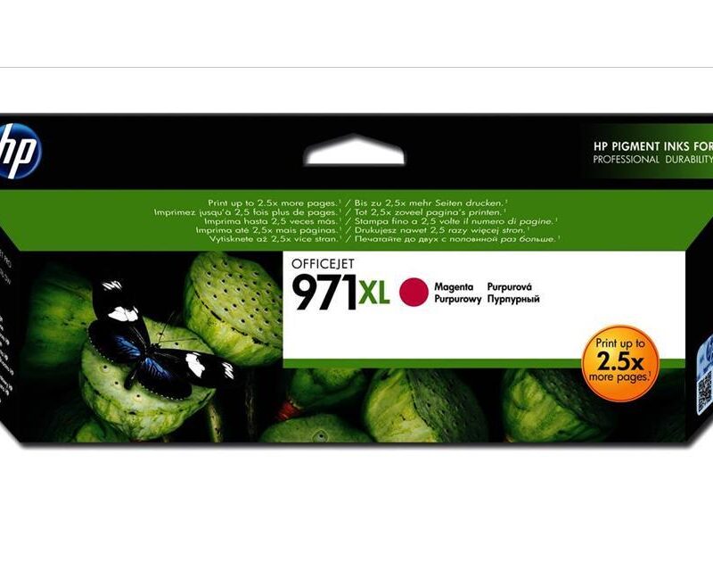 Ink HP No 971XL Magenta Ink Crtr 6600 pages