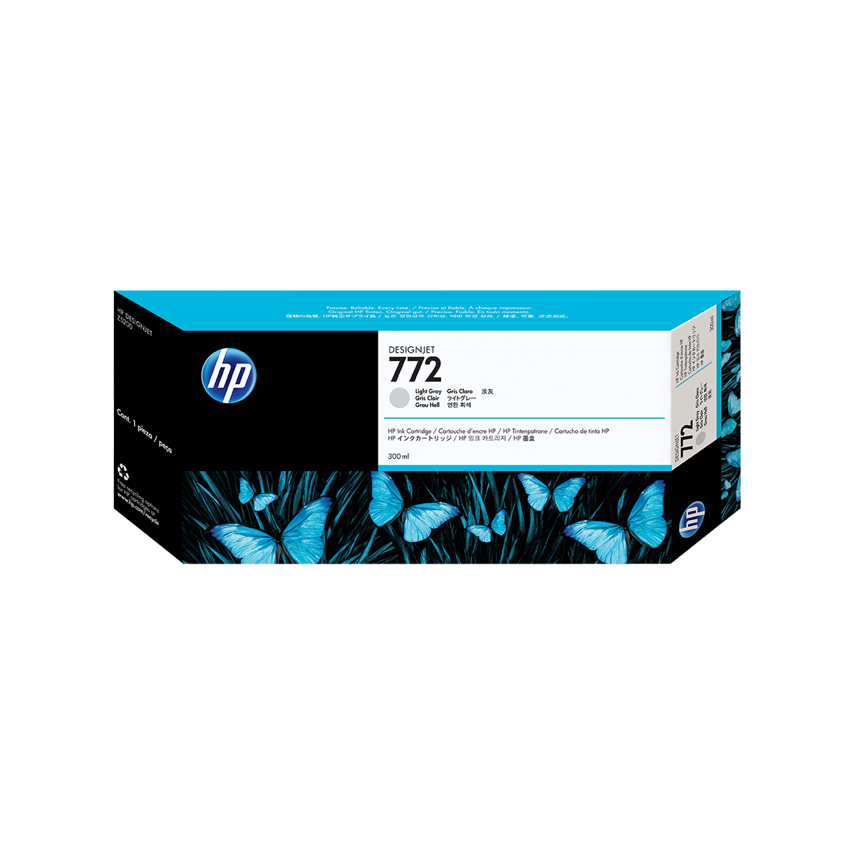 HP 772 300-ml Light Gray DesignJet Ink Cartridge