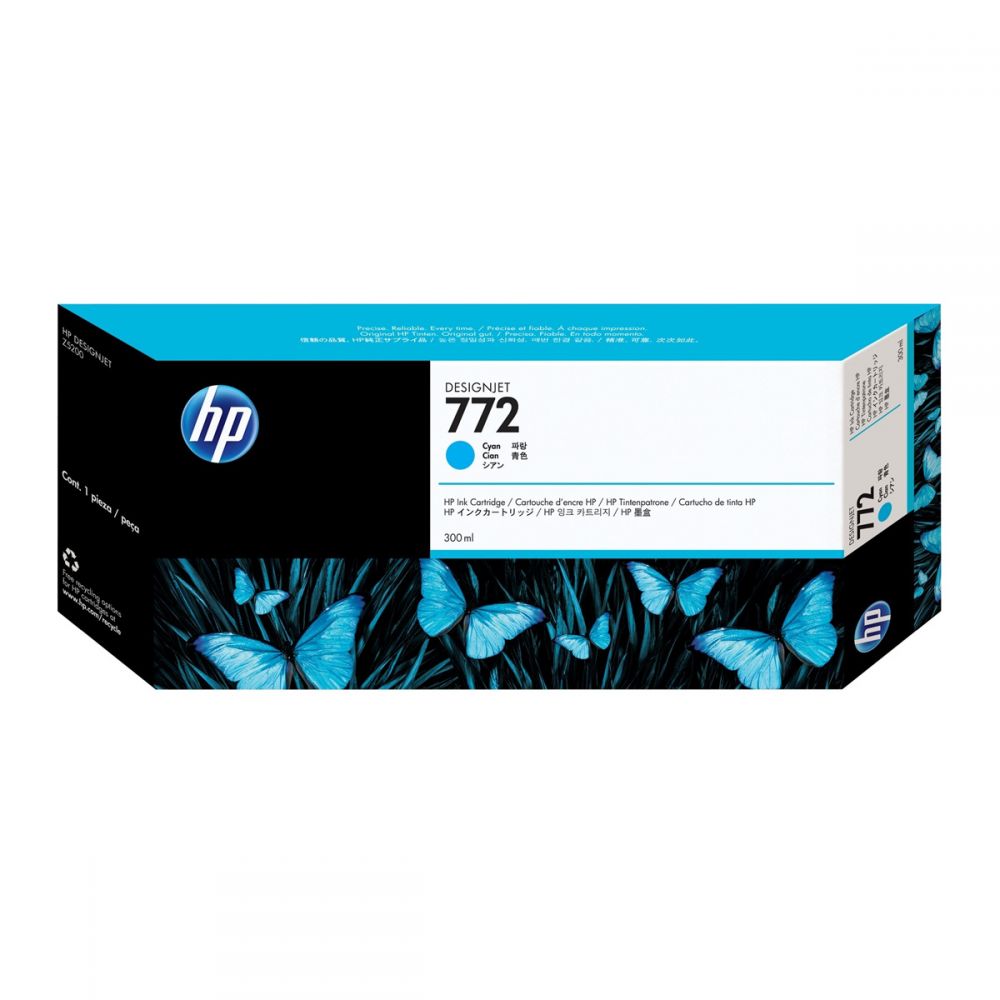 HP 772 300-ml Cyan DesignJet Ink Cartridge