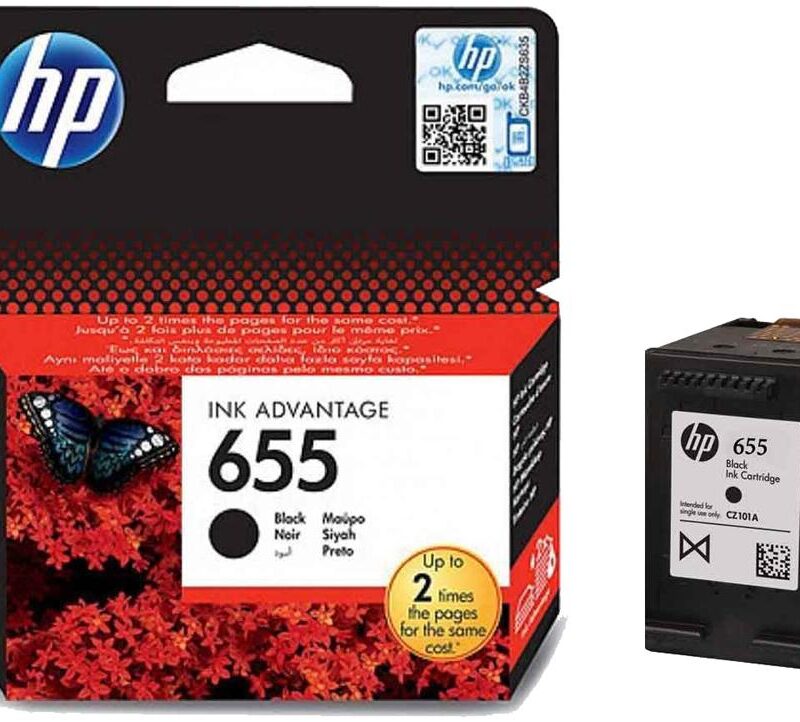 Ink HP No 655 Black Ink Crtr