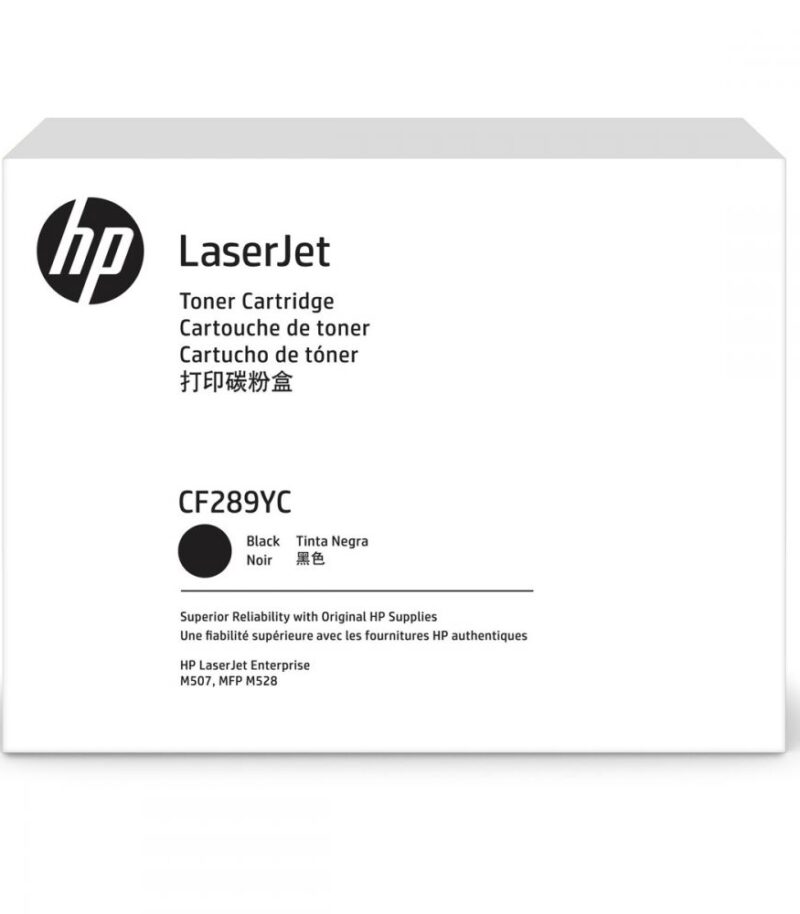 HP 89Y Blk Contract LJ Toner Cartridge CF289YC (20K)