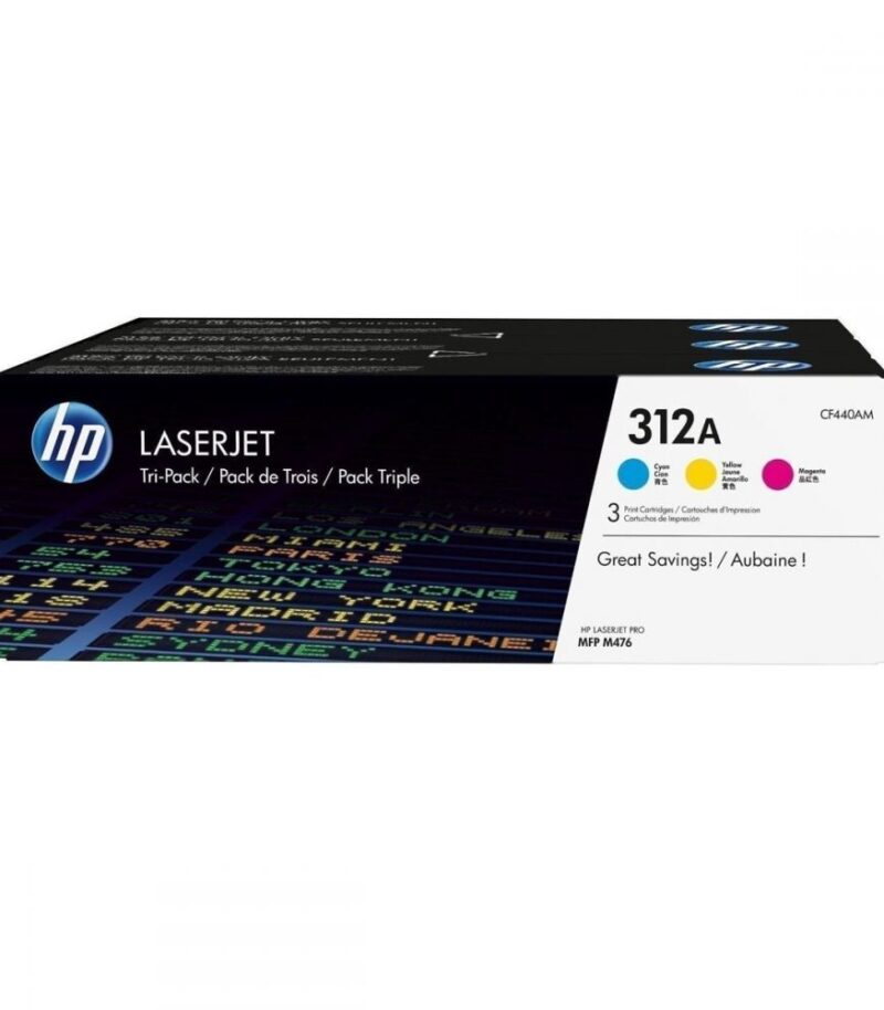 HP 312A 3-Pack Cyan Magenta Yellow (CF440AM)