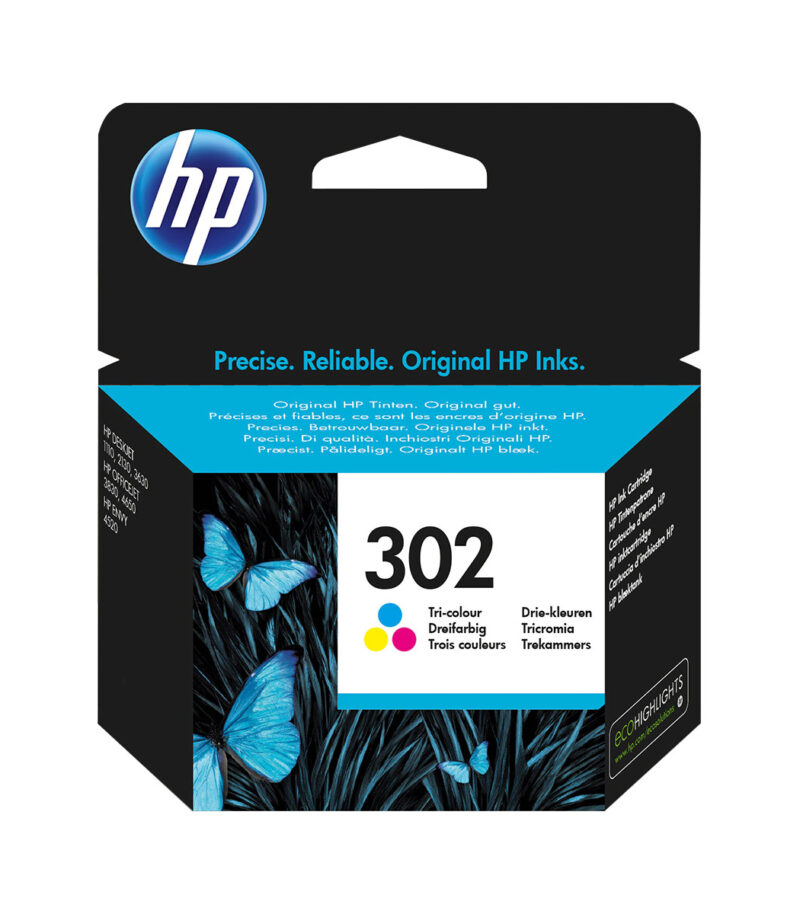 HP 302 TRI-COLOR INK CARTR