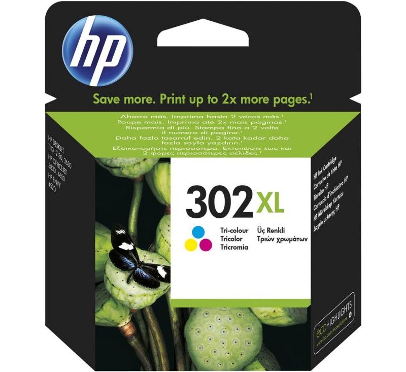 Ink HP No 302XL TRI-COLOR