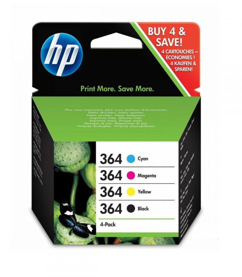 Ink HP No 364 Black-Cyan-Magenta-Yellow Crtr Combo Pack
