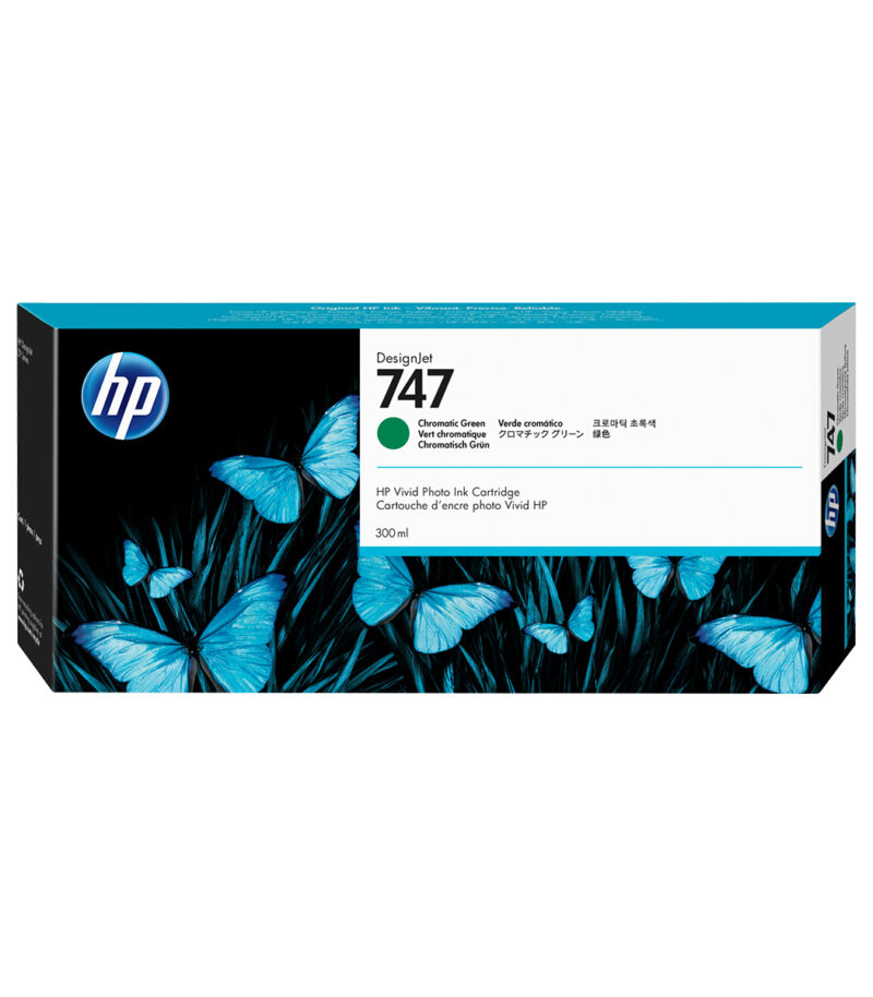 HP 747 300-ml Chromatic Green DesignJet Ink Cartridge