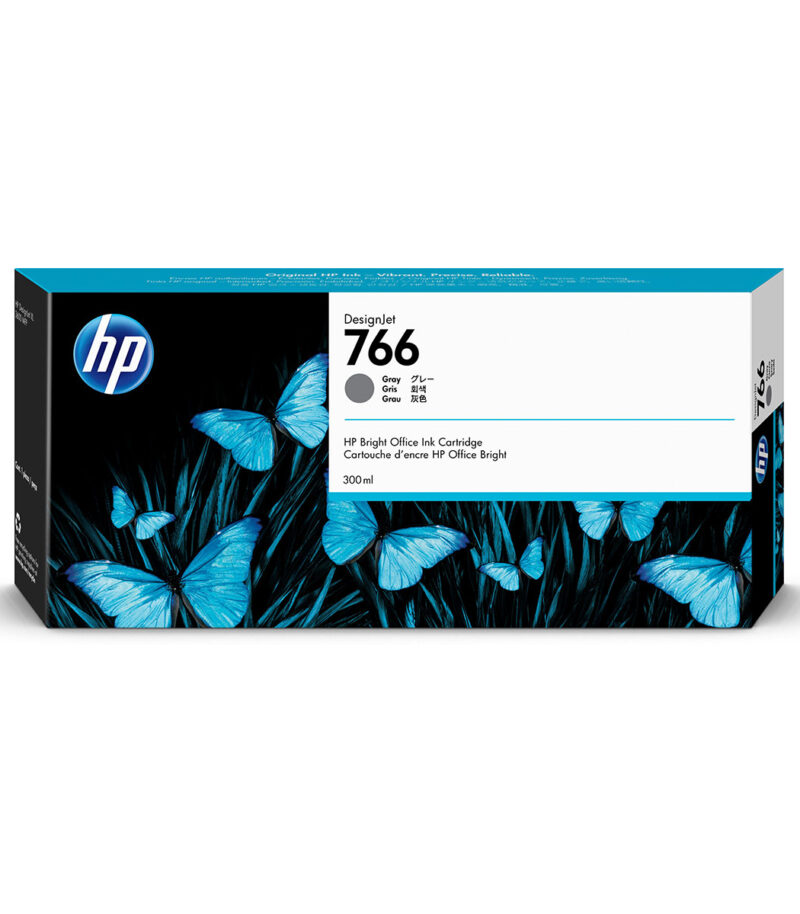 HP 766 300-ml Gray DesignJet Ink Cartridge (P2V93A)