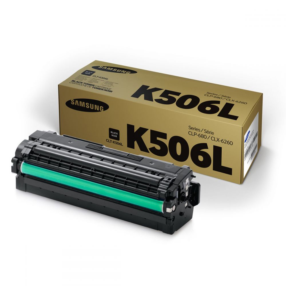 Toner Color Laser Samsung-HP CLT-K506L,ELS Black High Yield - 6k Pgs