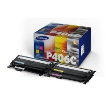 Toner Laser - CLT-P406C Rainbow kit (1blk-1Cyan-1Magenta-1Yellow)