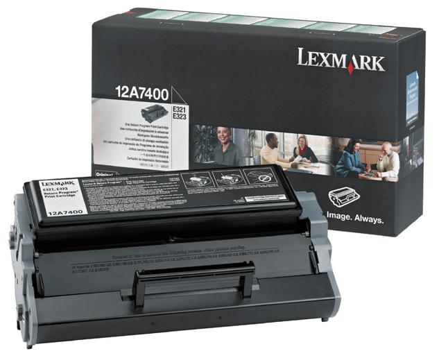 Toner Laser Lexmark 12A7400 Black 3K Pgs