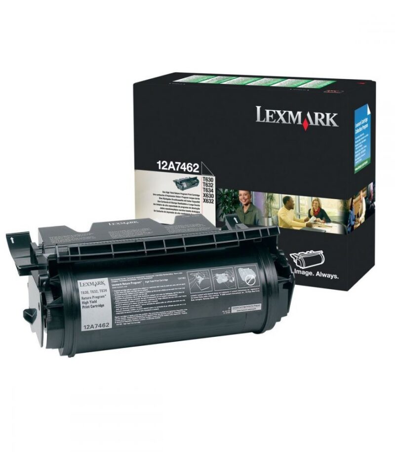 Toner Laser Lexmark 12A7462 Black 21K Pgs