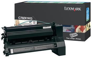 Toner Laser Lexmark C782X1KG Black 15K Pgs